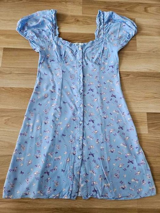 Sukienka letnia Primark – retro, przed kolano, rozmiar 12 (L/40)