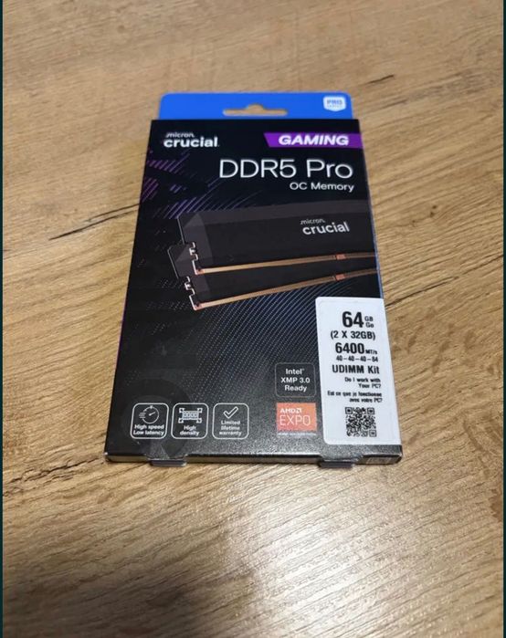 Crucial DDR5 Pro 64GB (2x32GB) 6400MHz