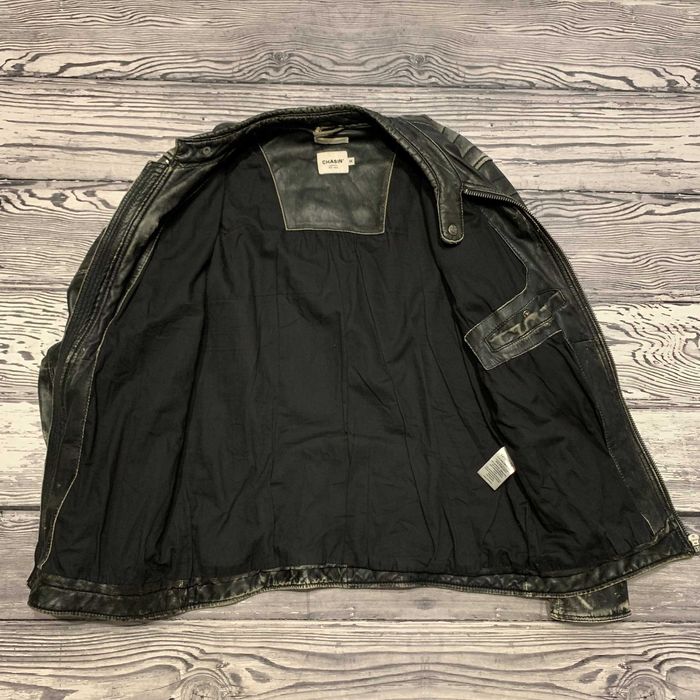 Кожаная куртка Chasin Moto Racer Viperr Vanson Opium y2k Drip