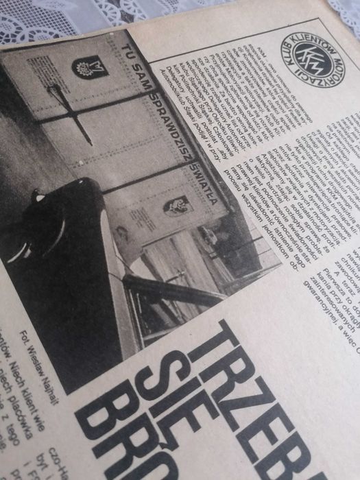 Gazeta MOTOR 1981 nr 38 łada maluch Fiat 125p PRL antyk klasyk