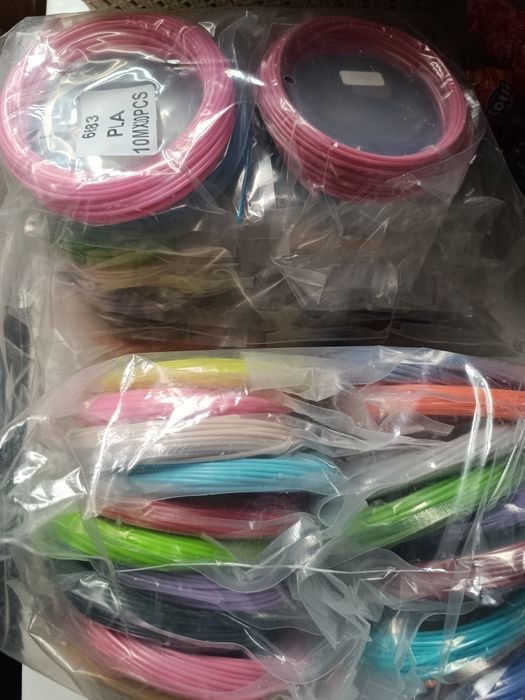 Пластик PLA для 3D ручки (10 кольорів по 5 м) стержні паста іграшка