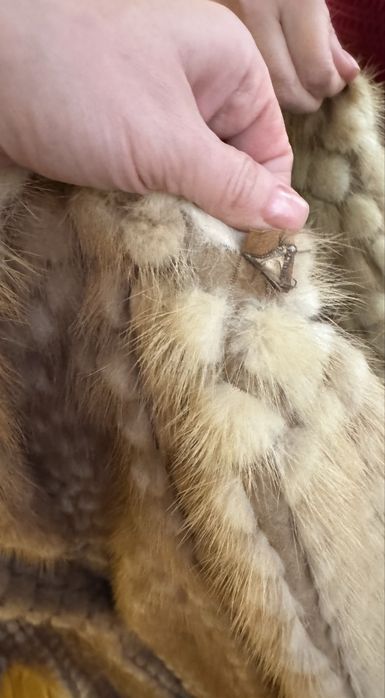 Шуба норка, кусочки норки