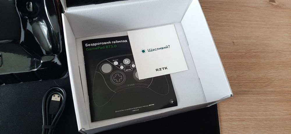 Беспроводной геймпад RZTK GamePad BT5.0 PC/iOS/Android/PS3/PS4 Grey