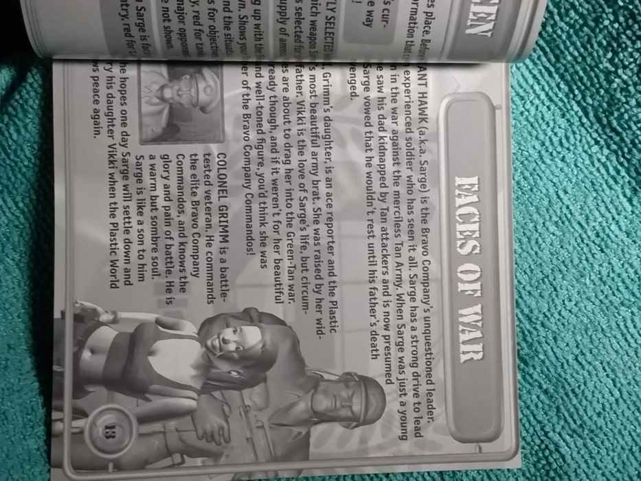 Ps1 Army MEN Sarges Heroes psx psone Książeczka Manual Angielski