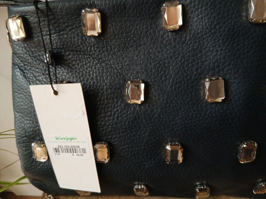 Mala pele genuina azul tintoretto