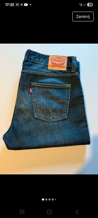 Jeansy levi's,  rozmiar 38/32, model 506, prosta nogawka,  vintage