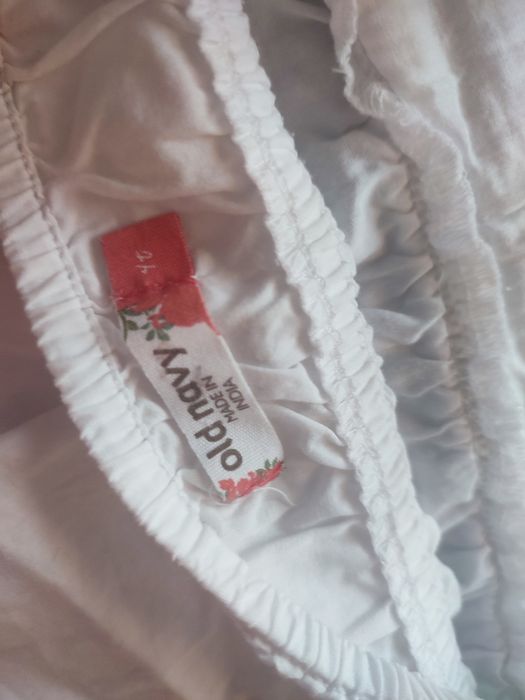 Biała bawełniana bluzka rozmiar 104