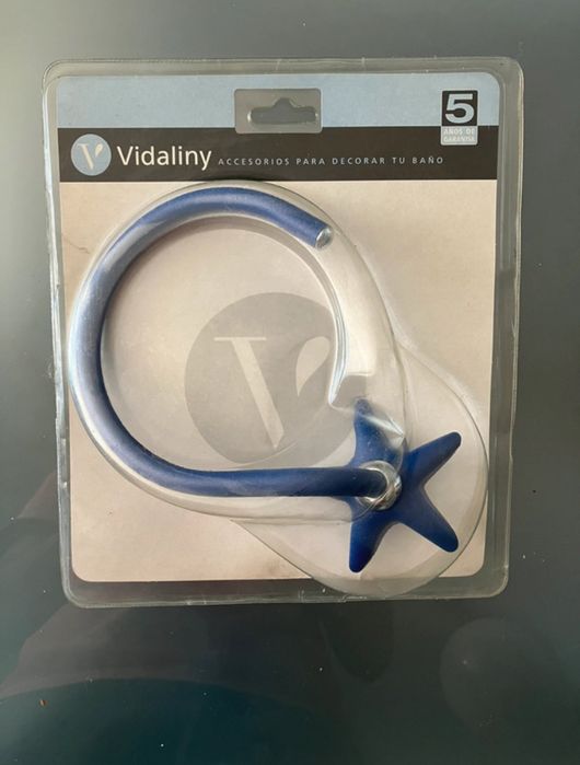 Toalheiro azul Vidaliny
