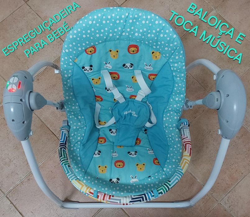 ESPREGUIÇADEIRA PARA BEBÉ,TOCA E BALOIÇA. Casa,Quarto,Sala,Relaxar.