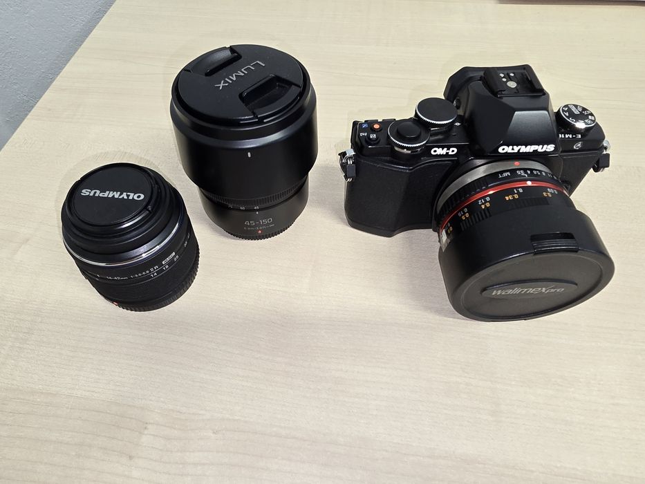 Olympus OM-D E-M10 + lentes