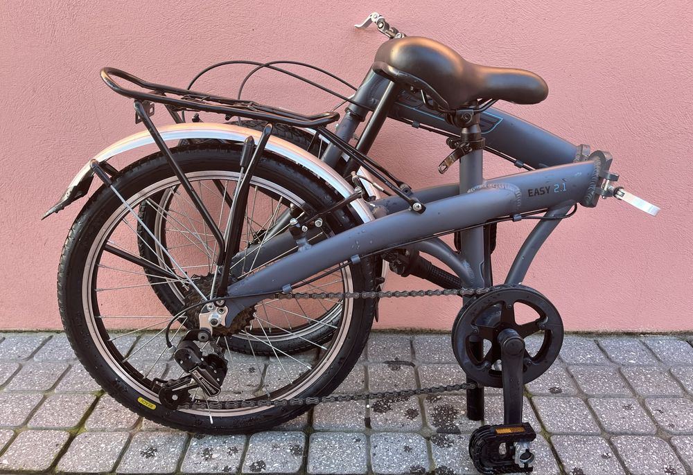 Bicicleta Alumínio Dobrável 20" - COMO NOVA