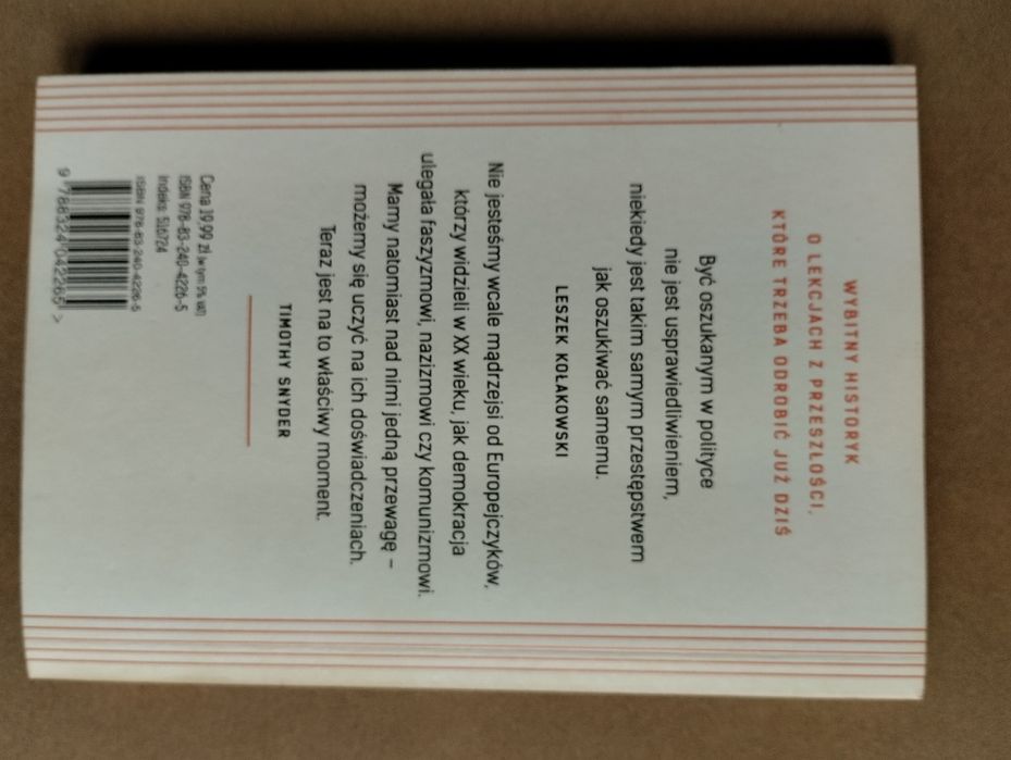 Timothy Snyder. O tyranii.