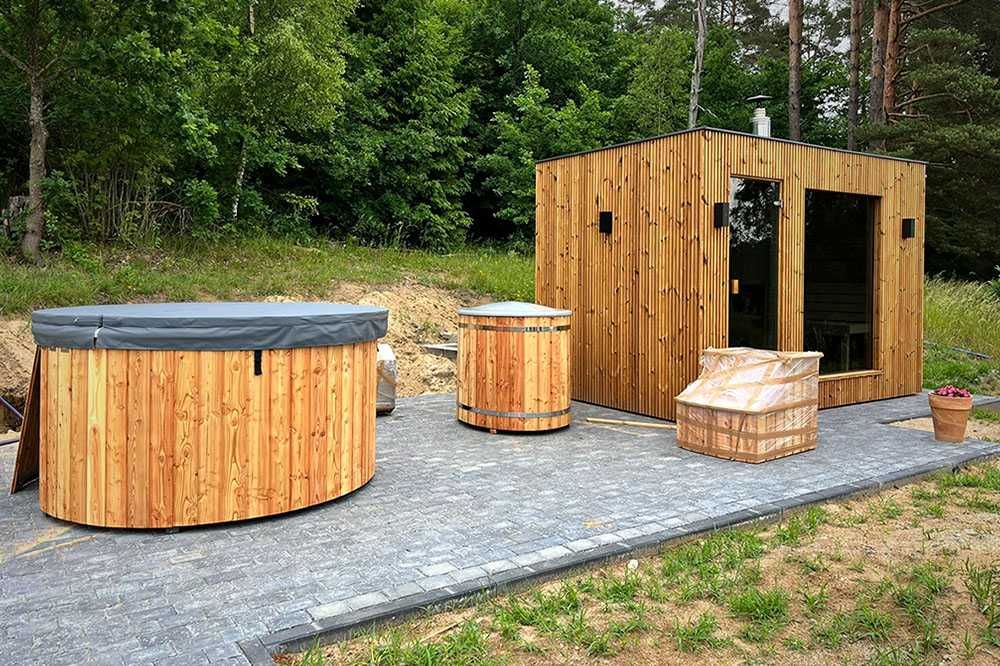 Balia 225cm Gorąca beczka Jacuzzi HYDROMASAŻ Aeromasaż Bania spa