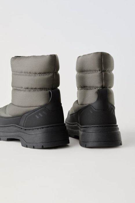 ZARA 33,38,39 зимові дутики сапоги ботинки зимове взуття