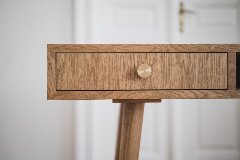 Biurko drewniane Viken mid-century modern duński styl