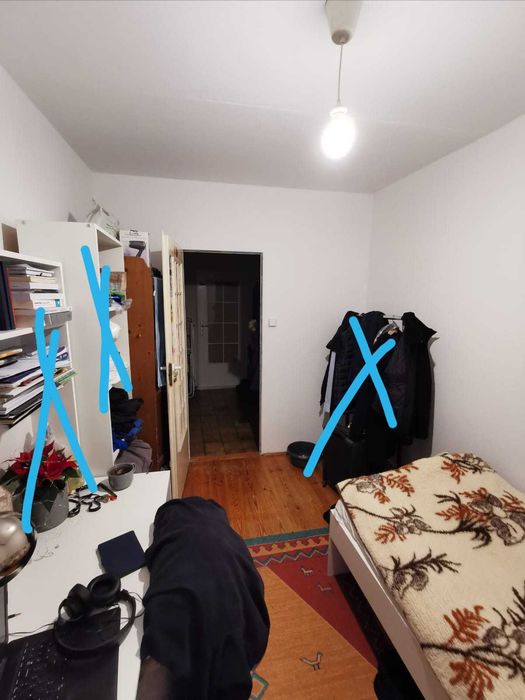 Pokój 12m2 na Ursynowie - Pięciolinii (niskie rachunki za media)