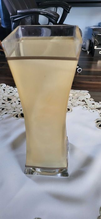 Wazon szklany malowany 28 cm