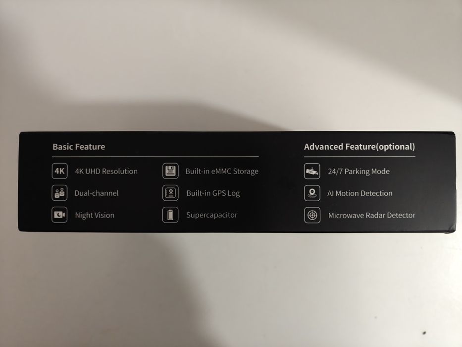 Dupla câmera de 4K automóvel