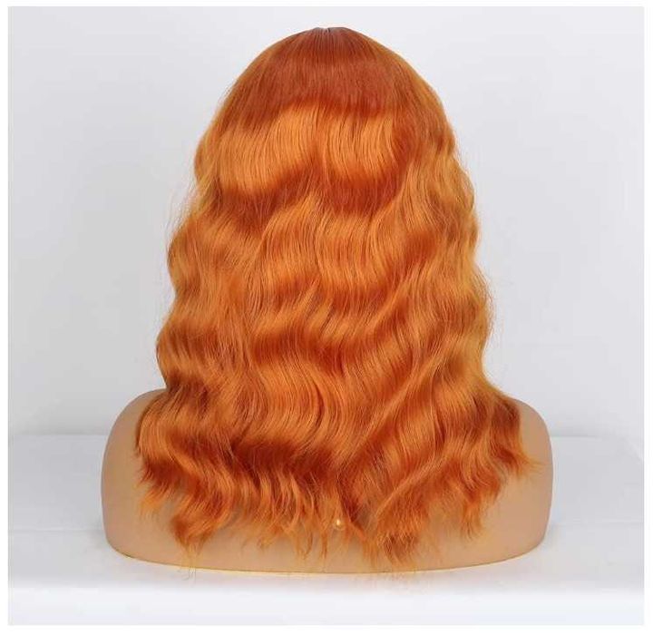Damska peruka, kręcone włosy długość 14" kolor rudy