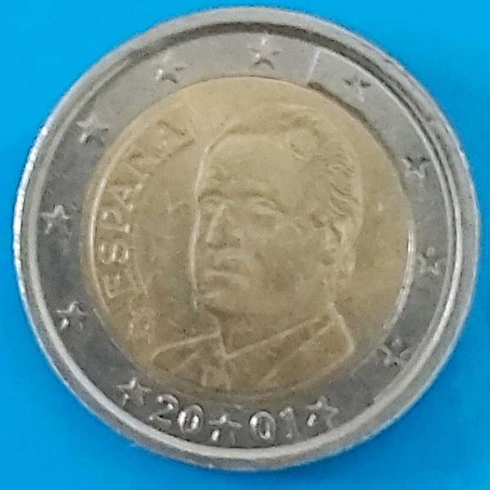 2 Euros de 2001, de Espanha, Rei Juan Carlos I