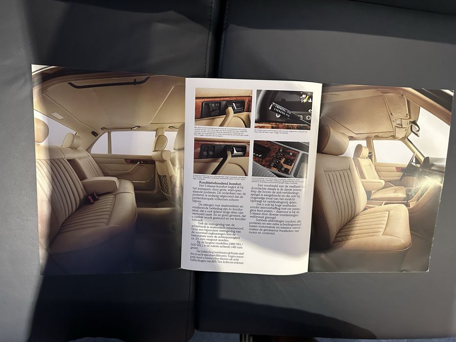 Brochuras originais Mercedes W126