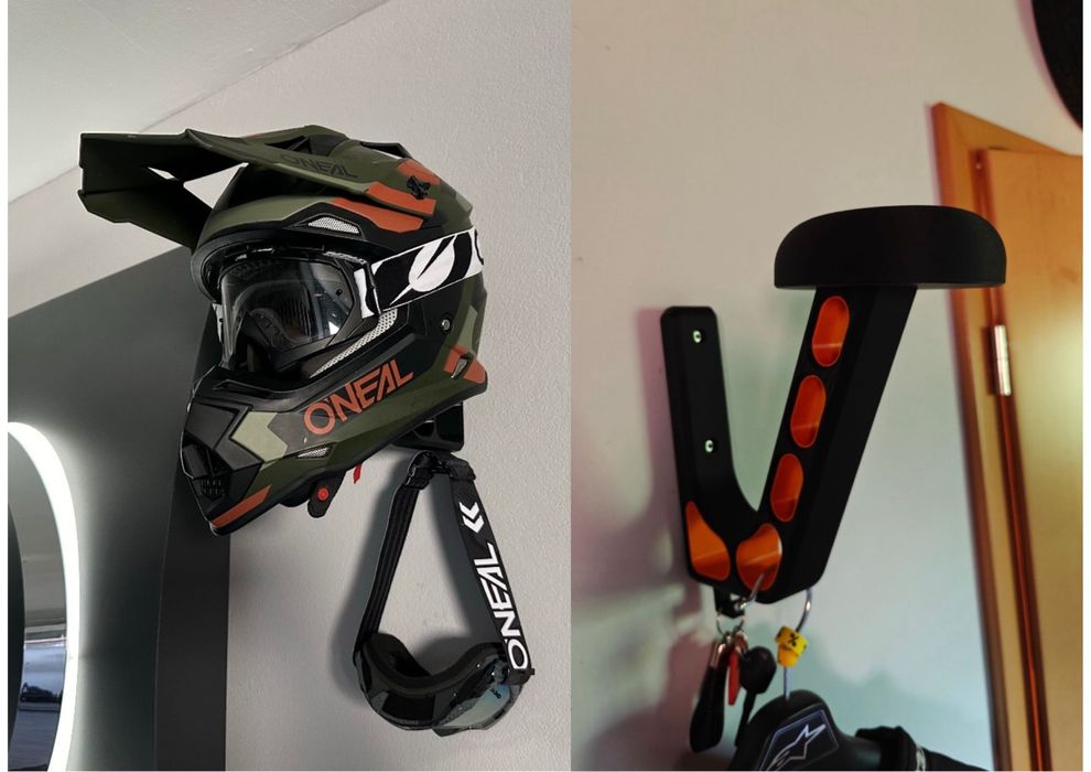 Suporte de capacete para parede