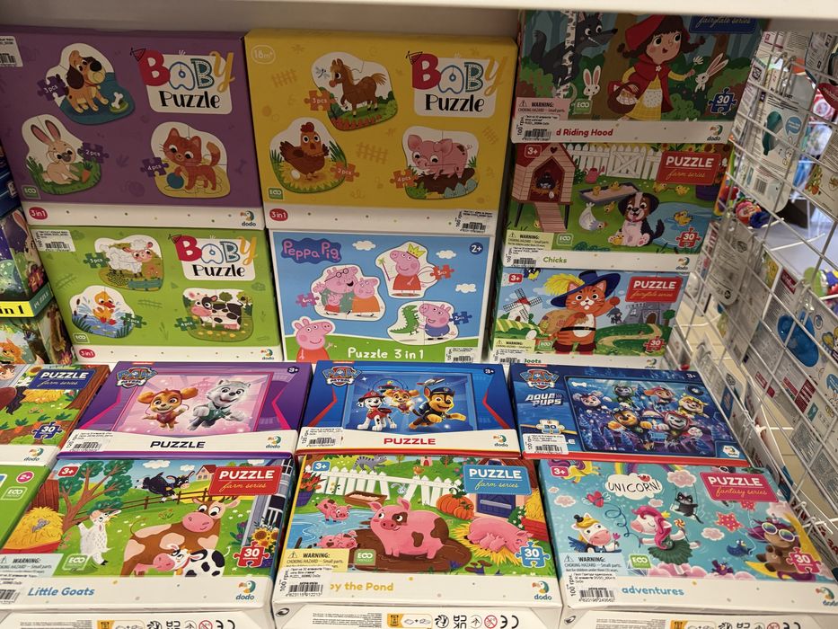 Пазли дитячі Trefl, Dodo мульт.героі,повчальні в асортименті нові.