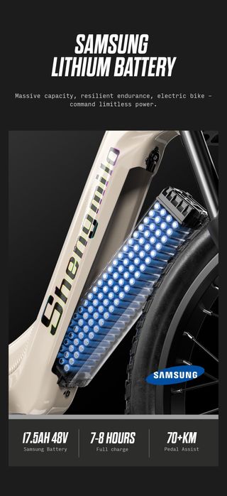 Bicicleta Elétrica SHENGMILO S700 de 2000w