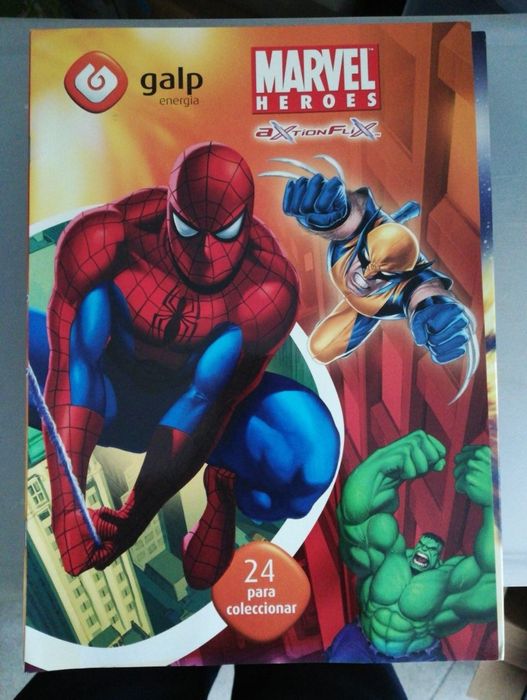 Coleção completa cromos Marvel Galp