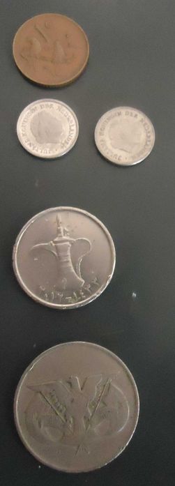 Moedas antigas de vários países