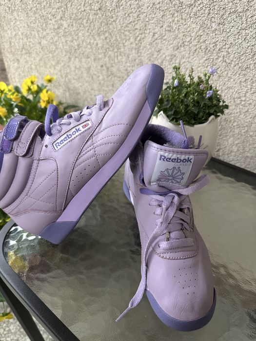 Reebok classic freestyle adidasy liliowe 37.5 skóra