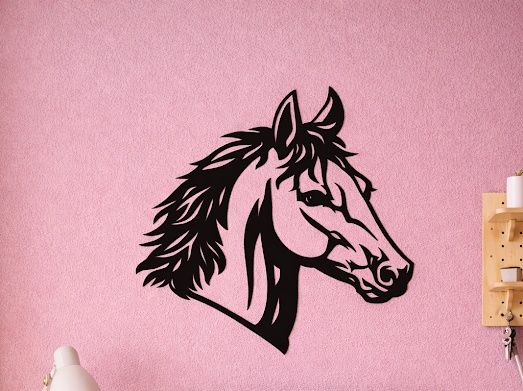 Ozdoba ścienna – Głowa Konia 45x50 cm, ( Termin płatności 50 dni )