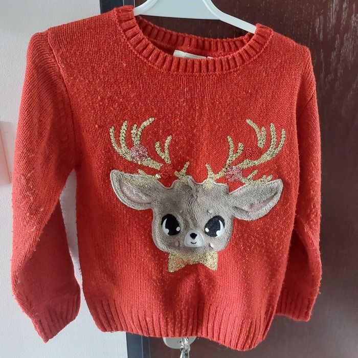 Sweter bożonarodzeniowy - Renifer 110/116