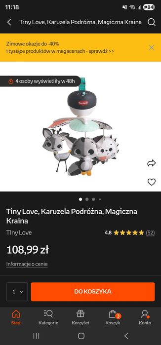 Tiny Love, Magiczna Kraina, karuzela podróżna