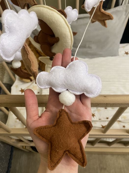 Дитячий музичний мобіль у ліжечко (handmade)