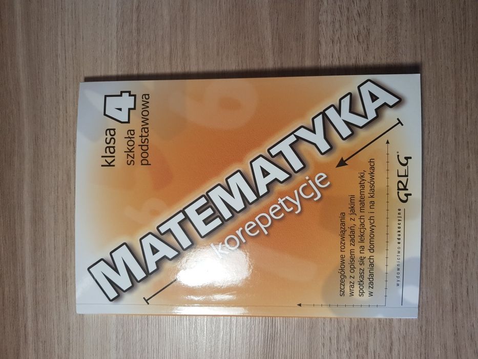 Książka matematyki - korepetycje kl. 4