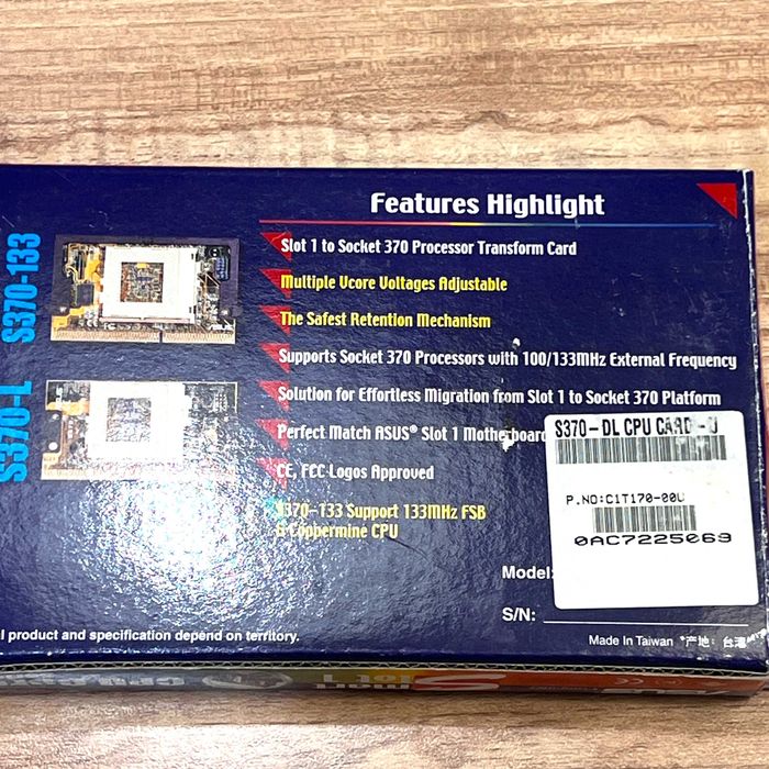 [RESERVADO] Adaptador Slot 1 para Socket 370 + Pentium III 866 MHz Coppermine Retro
