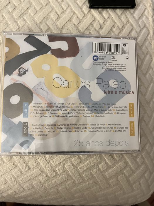 CD Carlos Paiao 25 anos Novo e Selado