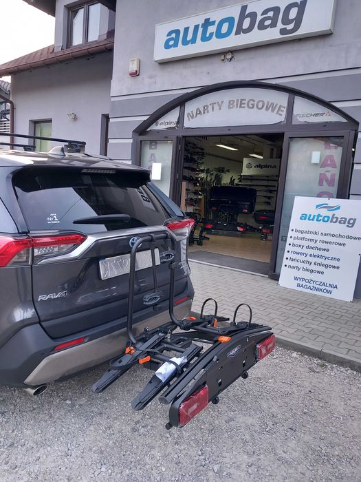 Aguri Active E-Bike 2 black Bagażnik na hak Rowery elektryczne i duże rowery, możliwośc zamontowania dostawki na 3 rower do 15 kg