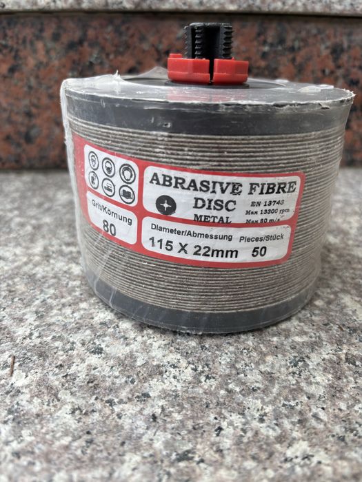 Dysk fibrowy P80 115x22mm 50 sztuk