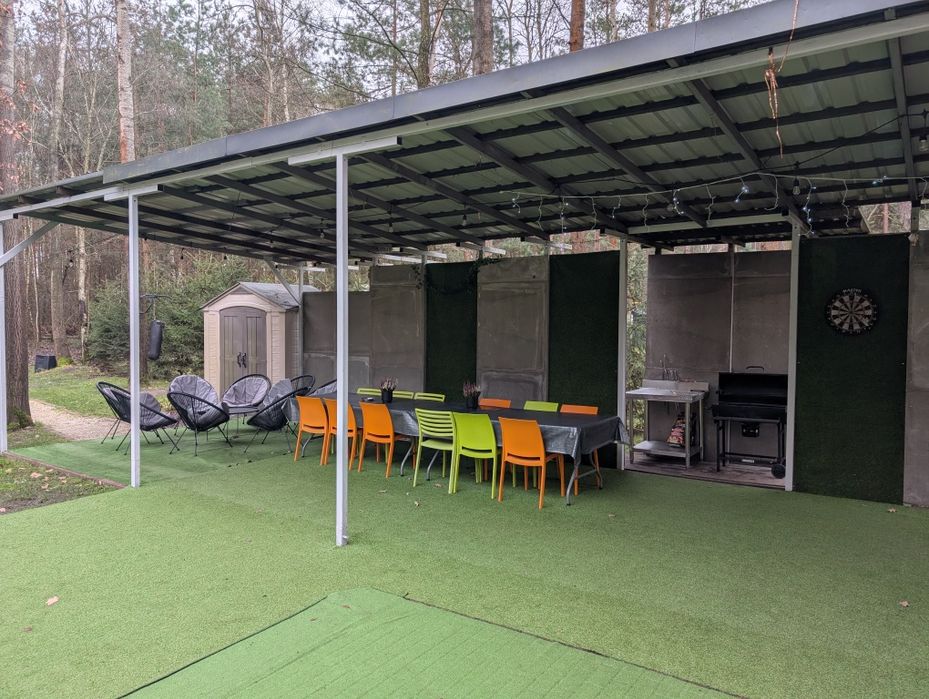 Dom w lesie na imprezy kawalerskie basen sauna 40 min W-wa