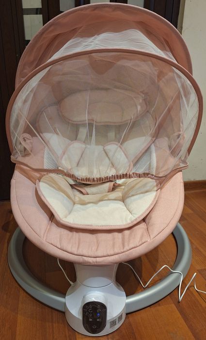 Leżaczek Bujaczek Elektryczny - Baby Swing - Bluetooth Muzyka