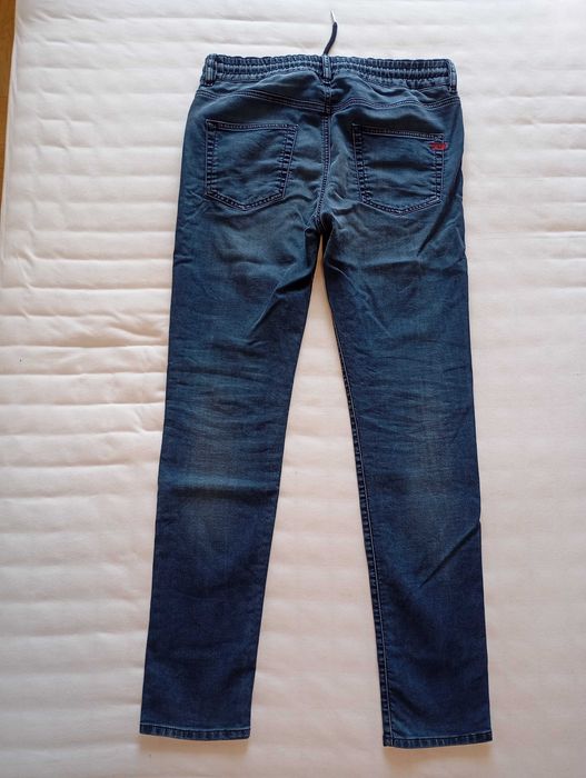 Spodnie joggery Diesel D-Strukt Jogg AO9732 068FB-01 (W-32, granatowe, długie, slim-carrot)