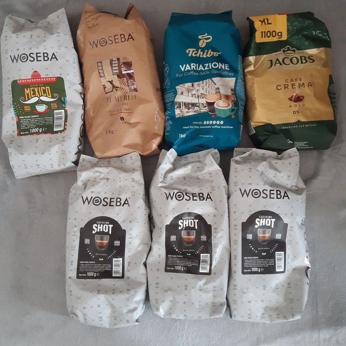 Kawa ziarnista. Różne rodzaje.