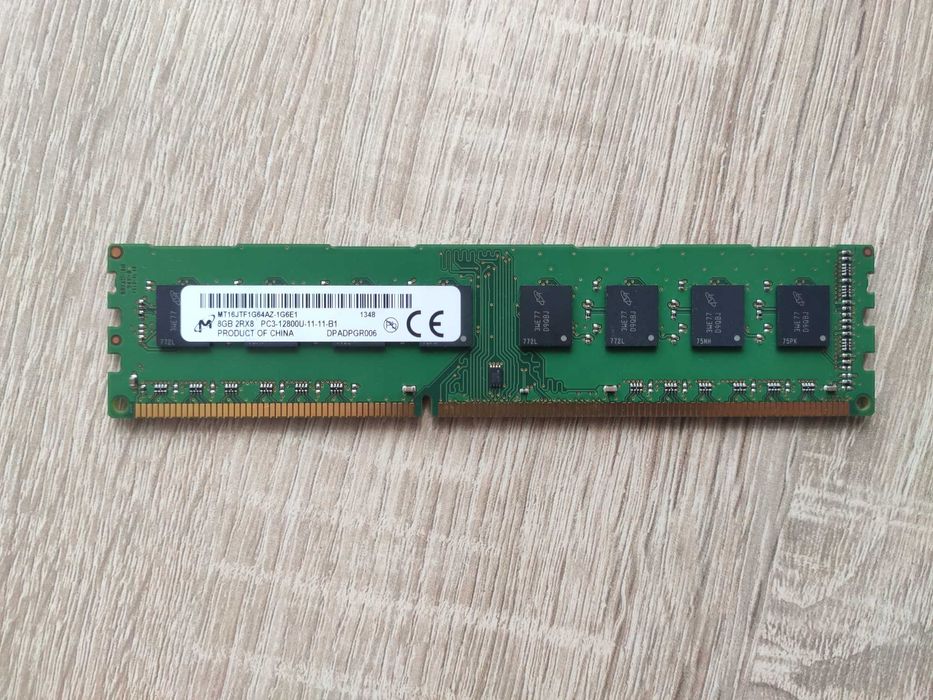 Pamięć RAM Micron MT16JTF1G64AZ-1G6E1 DDR3 8GB PC3-12800U 1600MHz