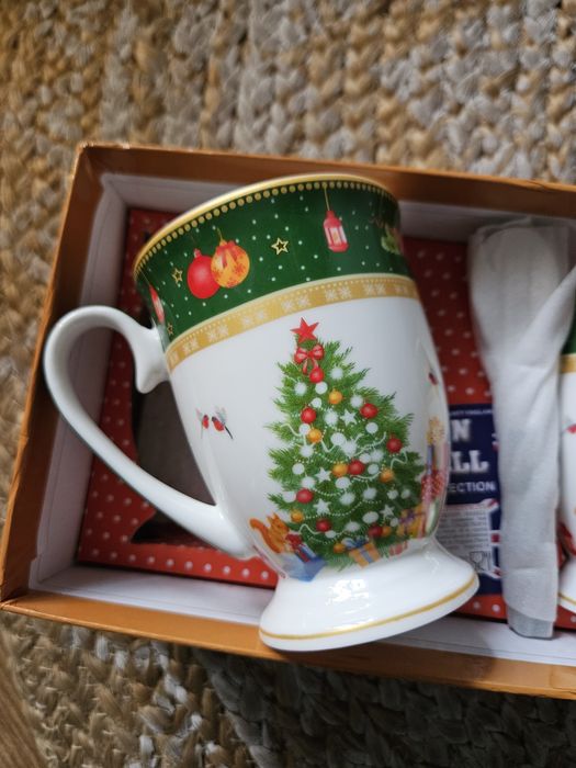 Kubek świąteczny, komplet dwóch kubków świątecznych