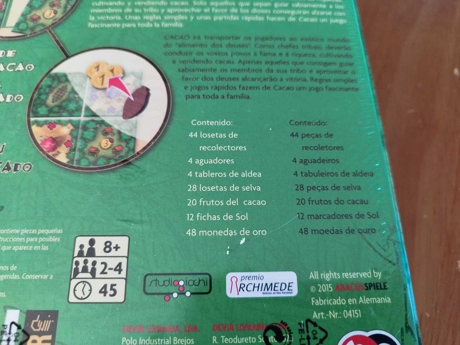 Jogo de Tabuleiro Cacao (Devir)
