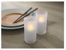 Electronic LED Candles – Set of 4 Rechargeable Candles