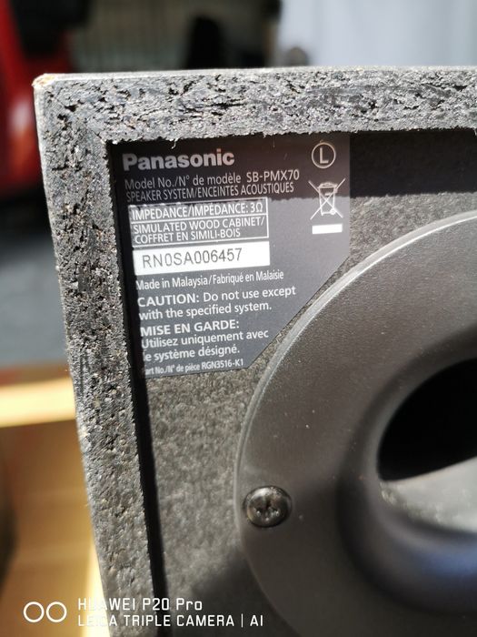 Kolumny Panasonic SB - PMX 70 idealne
