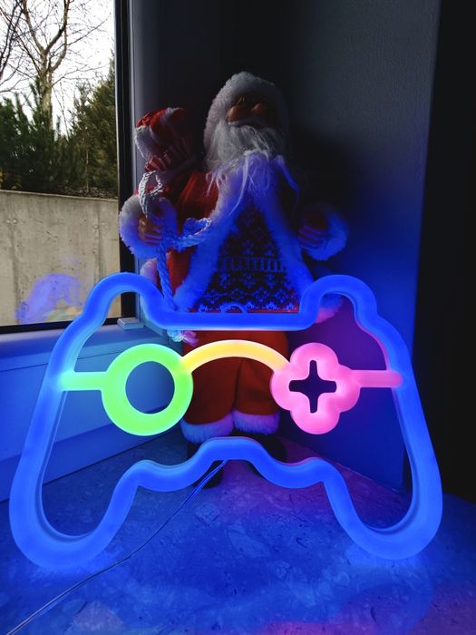 Dekoracja Lampka nocna Neon LED Gaming